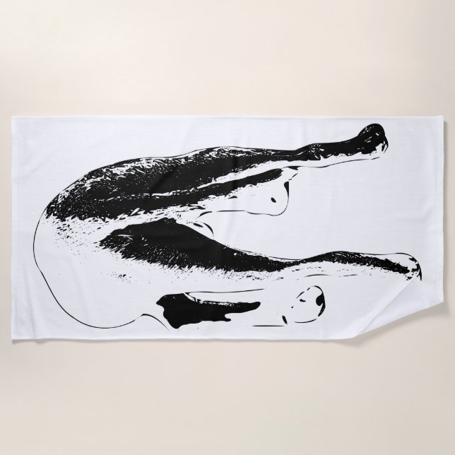 Toalha De Praia Cheeky pela margem (Frente)