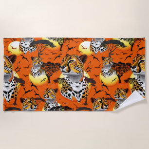 Toalha De Praia Cheetah African Feline Wild Animal