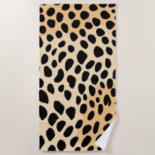 Toalha De Praia Cheetah Impressão Pattern