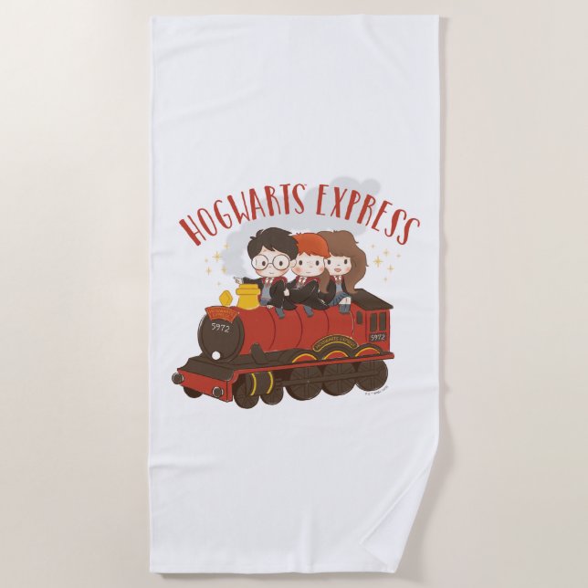 Toalha De Praia Chibi HOGWARTS EXPRESS™ Ride (Frente)