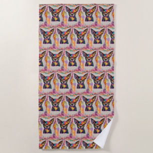 Toalha De Praia Chihuahua Love Beach Towel