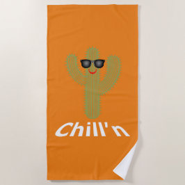 Toalha De Praia Chill N Cactus Design - Beach Towel