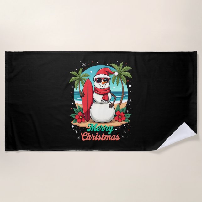 Toalha De Praia christmas (3) (Frente)
