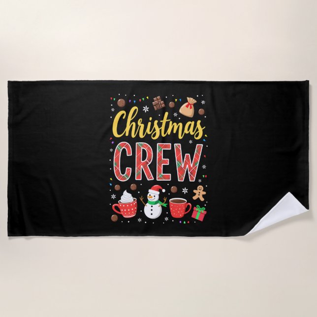 Toalha De Praia Christmas Crew (2) (Frente)