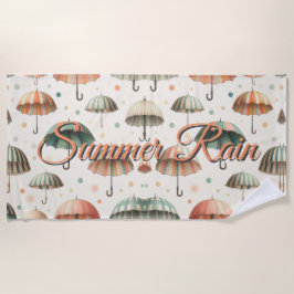 Toalha De Praia Chuva de Verão
