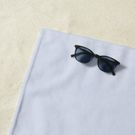 Toalha De Praia Cinza Periwinkle Branco Pálido Pastel Cor Sólida
