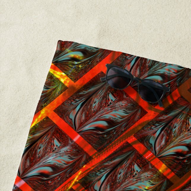 Toalha De Praia Cinzas "olhais enquadrados", esmaltes, quadrados o (In Situ)