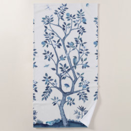 Toalha De Praia Citrus Tree Chinoiserie Beach Towel