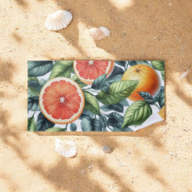 Citrus Whimsical Watercolor Fruta e Floral