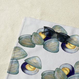 Toalha De Praia Clams Clambake Rhode Island New England Seafood