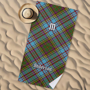 Toalha De Praia Clan Anderson Tartan Beach Towel