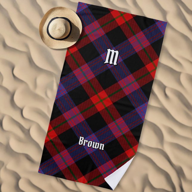 Toalha De Praia Clan Brown Tartan (Criador carregado)