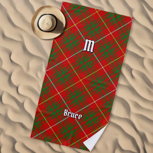 Toalha De Praia Clan Bruce Tartan (Criador carregado)