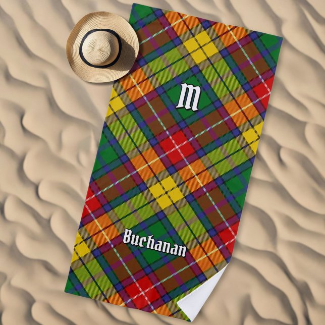 Toalha De Praia Clan Buchanan Tartan (Criador carregado)