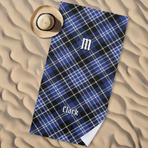 Toalha De Praia Clan Clark Tartan