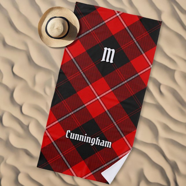 Toalha De Praia Clan Cunningham Tartan (Criador carregado)