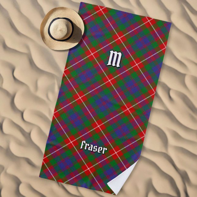 Toalha De Praia Clan Fraser de Lovat Tartan (Criador carregado)