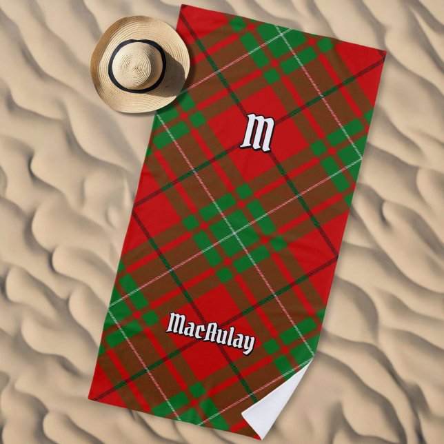 Toalha De Praia Clan MacAulay Tartan Beach Towel (Criador carregado)