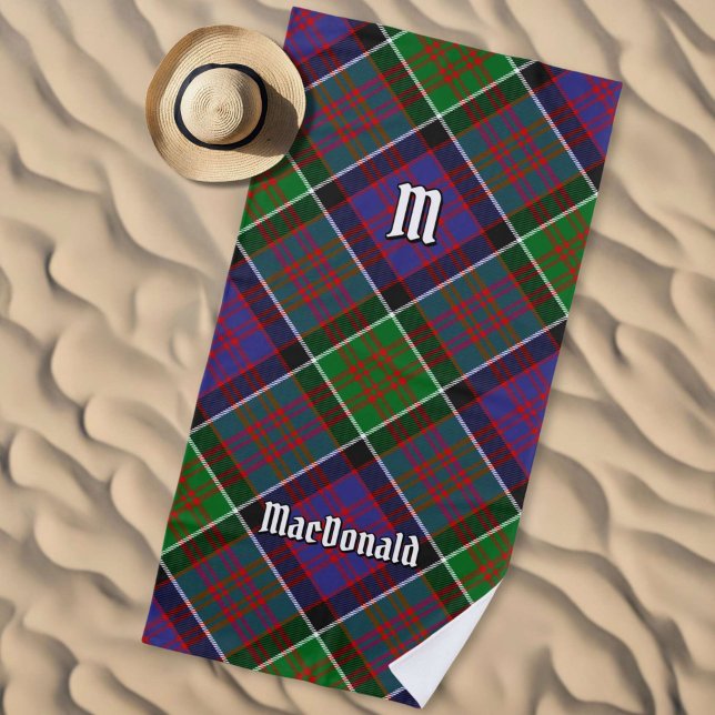Toalha De Praia Clan MacDonald do Clanranald Tartan Beach Towel (Criador carregado)