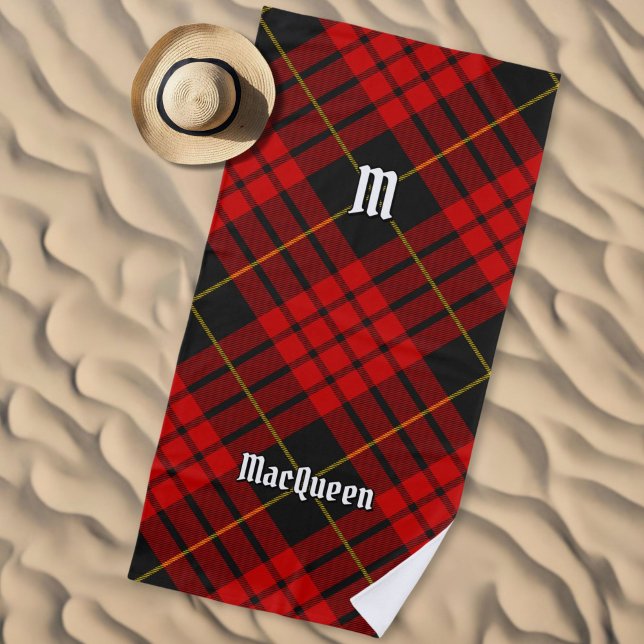 Toalha De Praia Clan MacQueen Tartan (Criador carregado)