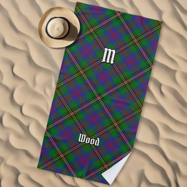 Toalha De Praia Clan Wood Tartan (Criador carregado)