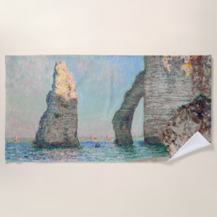 Toalha De Praia Claude Monet - Cliff em Etretat