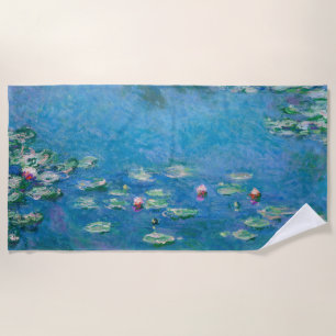 Toalha De Praia Claude Monet - Lírios Água 1906