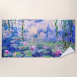 Toalha De Praia Claude Monet - Lírios/Ninfas 1919<br><div class="desc">Lírios/Ninfas (W.1852) - Claude Monet,  Petróleo na Canvas,  1916-1919</div>
