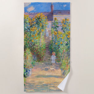 Toalha De Praia Claude Monet - O Jardim do Artista em Vetheuil