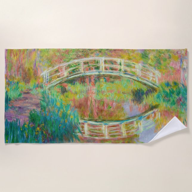 Toalha De Praia Claude Monet - Ponte Japonesa, Giverny (Frente)