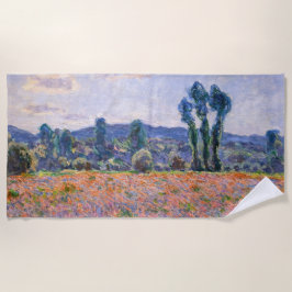 Toalha De Praia Claude Monet - Poppy Field 1890 (Giverny)