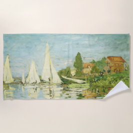 Toalha De Praia Claude Monet. Regattas em Argenteuil