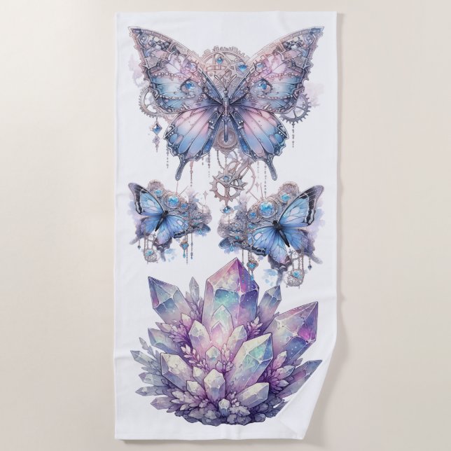 Toalha De Praia Cluster Pastel Quartz (Frente)