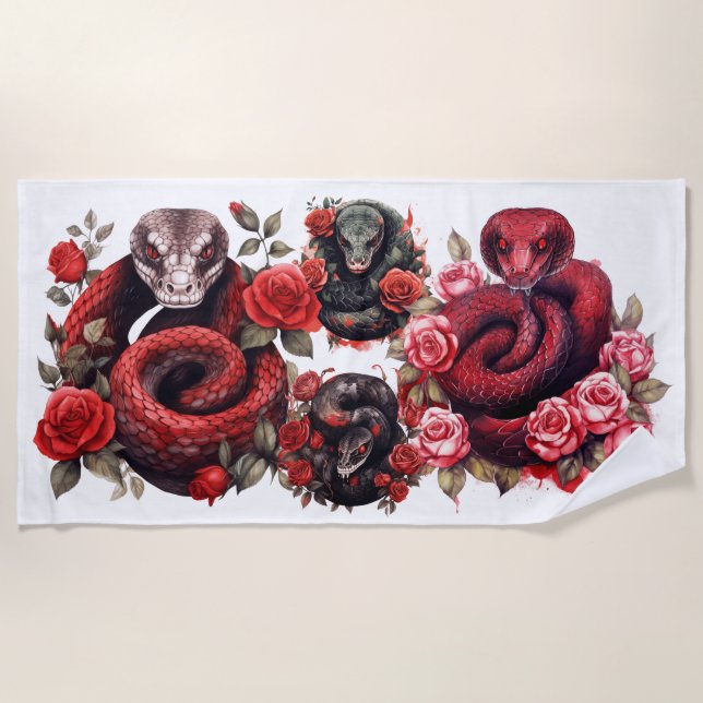 Toalha De Praia Cobra (Frente)