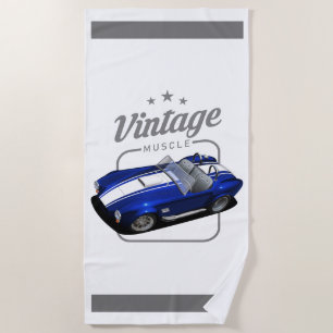 Toalha De Praia Cobra Americana Vintage