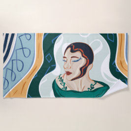 Toalha De Praia Cobra de mulher - Lady Cobra