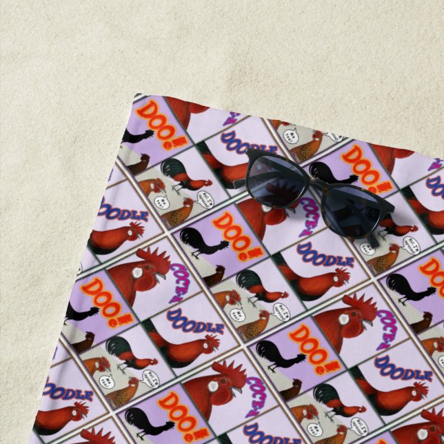 Toalha De Praia Cock-A-Doodle-Doo! (In Situ)