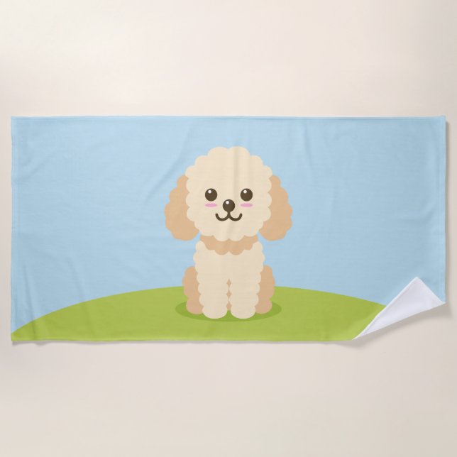 Toalha De Praia Cockapoo (Frente)