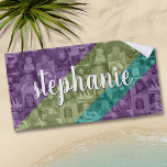 Toalha De Praia Colagem de Fotografias com Sobreposição de Cores F<br><div class="desc">Um design com fundo básico. Use até dezesseis fotos quadradas para criar um presente exclusivo e pessoal. Se precisar ajustar as fotos,  clique na ferramenta personalizar para fazer alterações.</div>