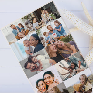 Toalha De Praia Colagem de Fotos Personalizada Moderna Fotografias