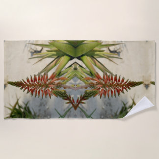 Toalha De Praia Colete Unisex Estampado de Verão Aloe Vera