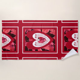 Toalha De Praia Coleus Close-up with John 3:16