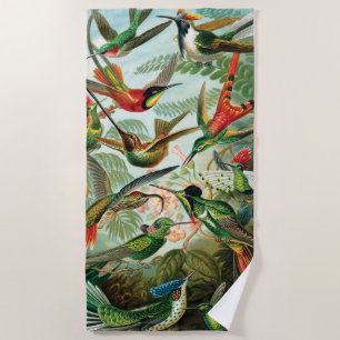Toalha De Praia Colibris por Ernst Haeckel
