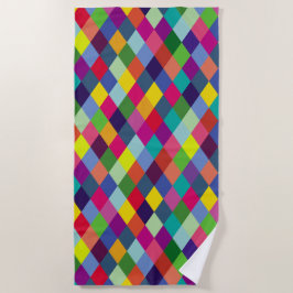 Toalha De Praia Coloração da Moda Padrão - hipster primavera moder