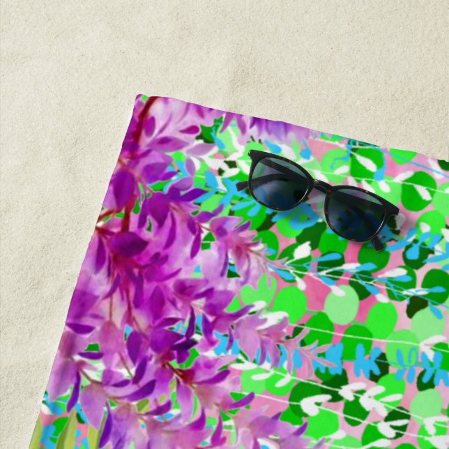 Toalha De Praia Colorful Flowers (In Situ)