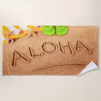 Toalha De Praia Colorida Hawaii Aloha Summer Beach Towel