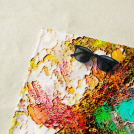 Toalha De Praia Colorido - Russo e áspero, como o brasão