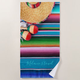 Toalha De Praia Colorir Summer Mexico Custom Beach Towel