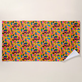 Toalha de Praia com Design Abstrato