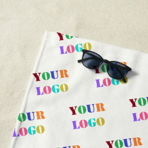 Toalha de Praia com Logotipo da Sua Empresa Exempl